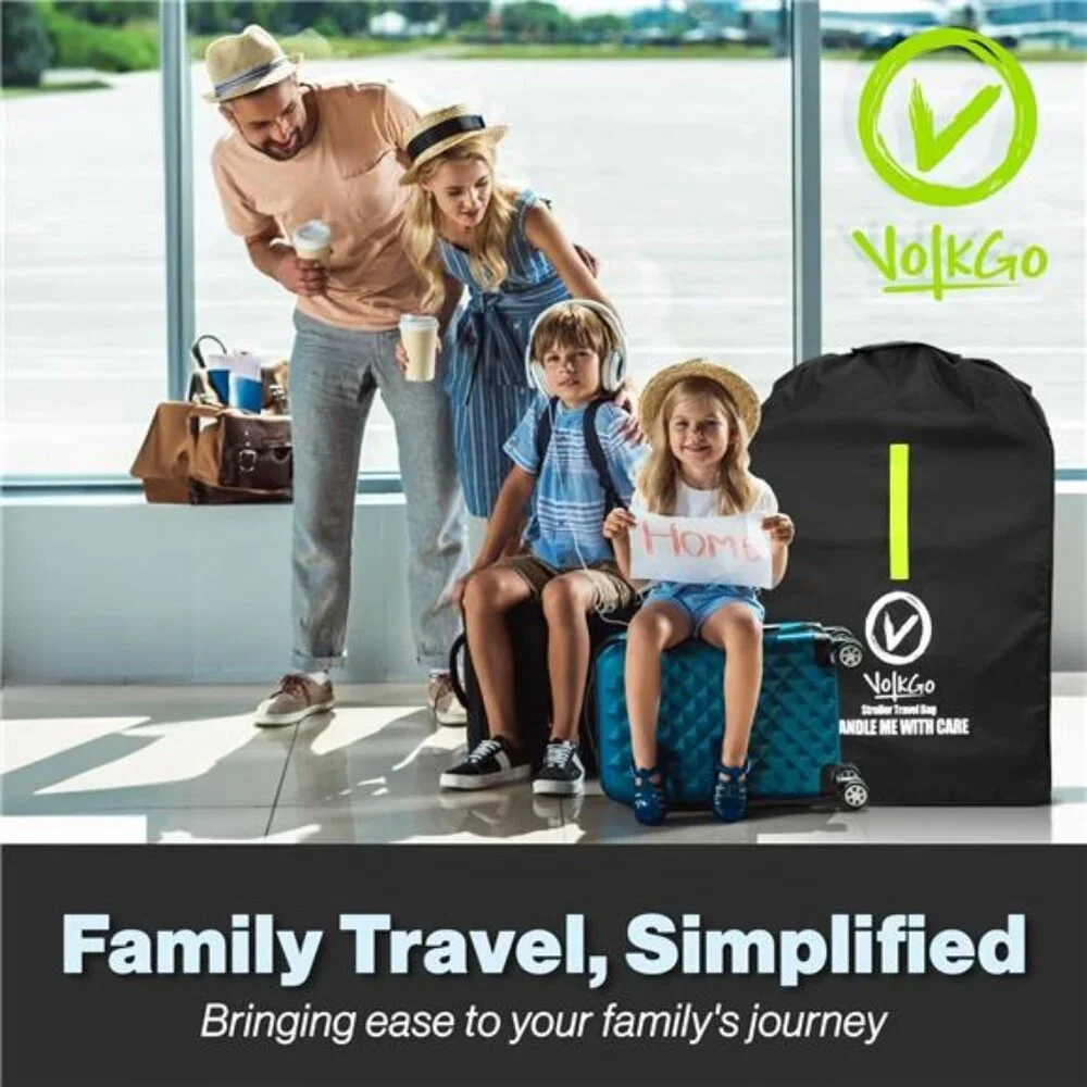Large Stroller Travel Bag Airplane Cover Gate Check Baby Jogger Umbrella Carrier